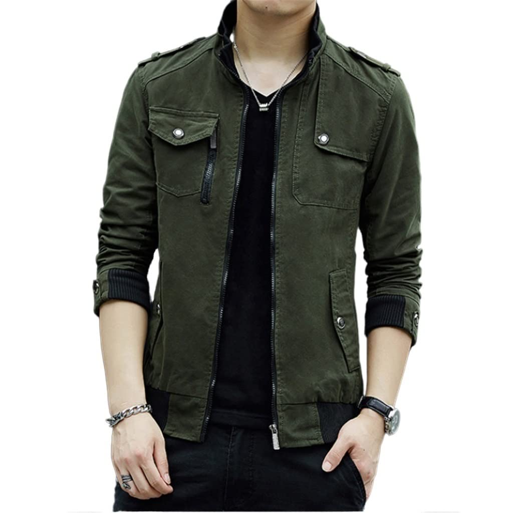 chaqueta verde militar hombre