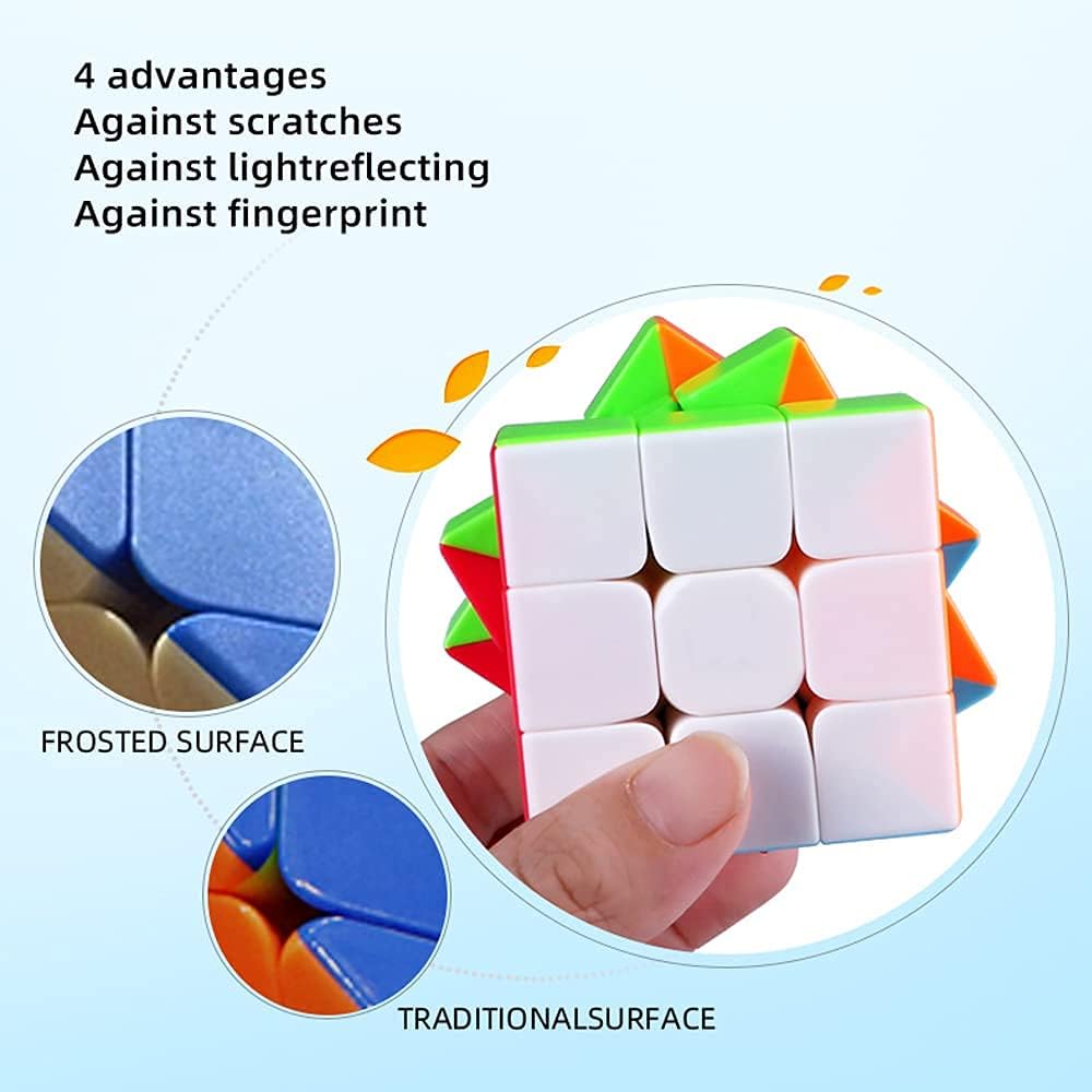 EACHHAHA Cubo magico, cubo di velocità 3x3x3, professionale liscio e ad alta tolleranza ai guasti,Adatto per allenamenti di competizione e regali di compleanno di tutte le età (niente adesivi)