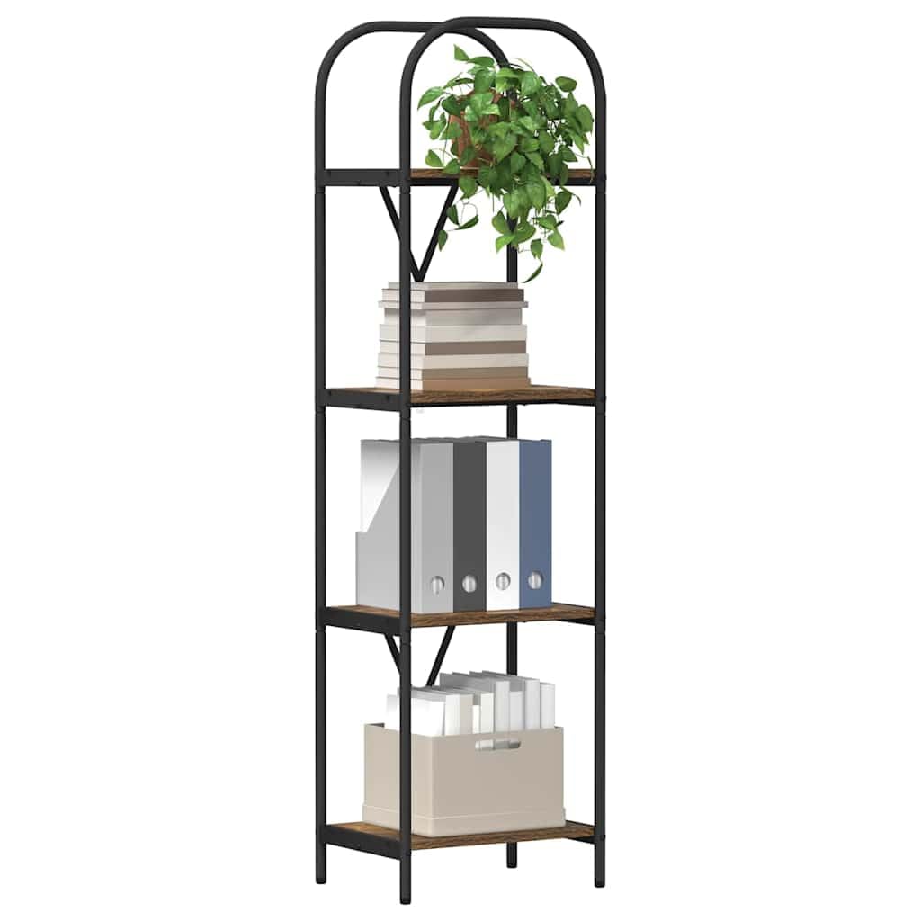 Libreria a 4 ripiani, 40 x 30 x 146 cm, in legno, design moderno, per soggiorno, ufficio, camera da letto, decorazione