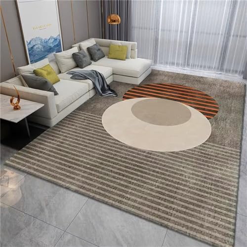 Tapis design géométrique gris 80X150CM durable pour intérieur - 2