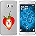 Produktbild PhoneNatic Case kompatibel mit Samsung Galaxy S6 Silikon-Hülle Sommer Erdbeere M4