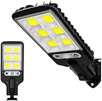 Luminária Solar Externa com Sensor de Presença e Controle Remoto – Refletor LED Super Brilhante, 3 Modos de Luz, 8 Painéis, Bateria Durável e Proteção IP65