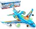 Toysery Airbus Airplane Toys for Kids - Bump and Go Action with 360 Degree Rotation - Toy Plane with Attractive LED Flashing Lights and Sounds for Boys & Girls