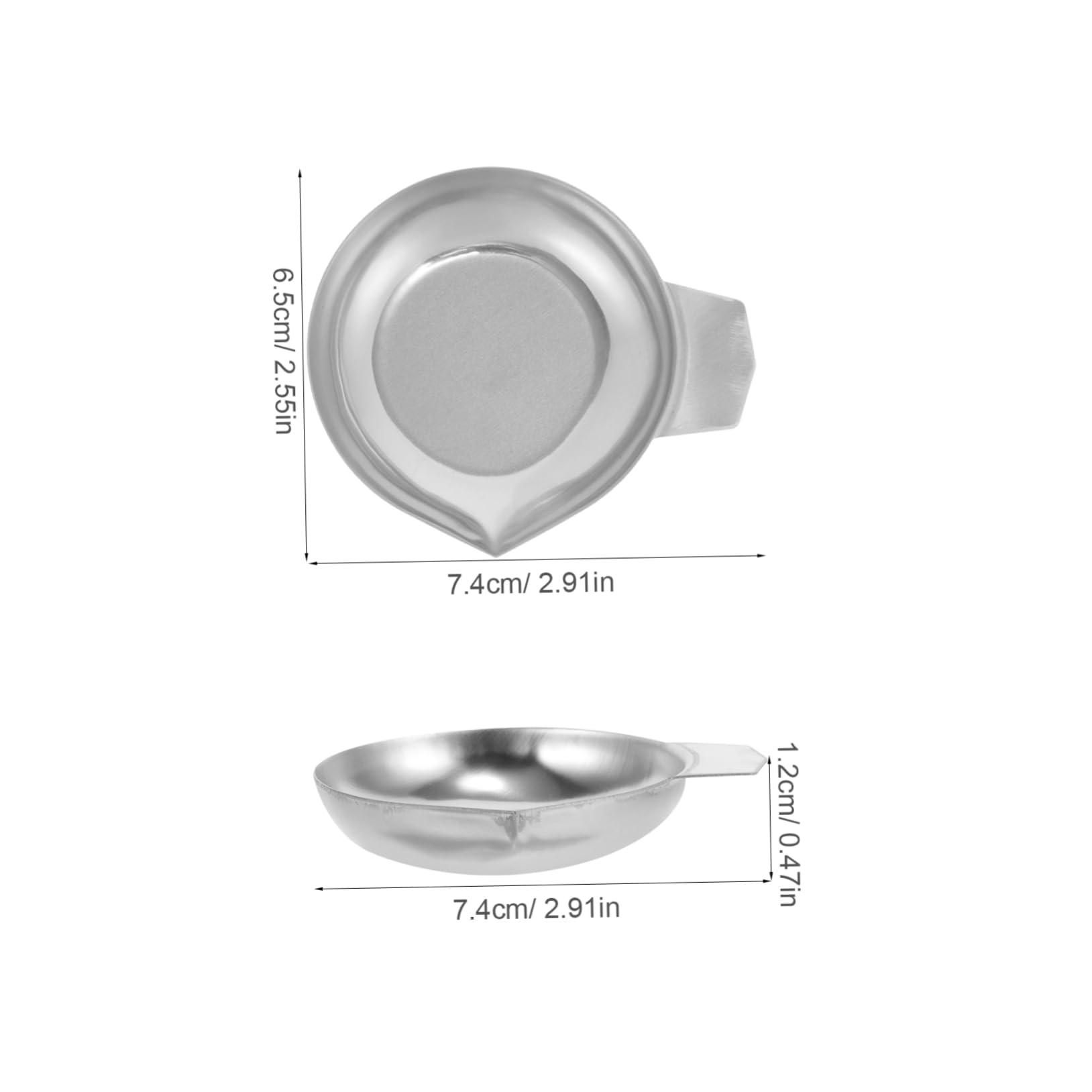 GANAZONO Jewelry Scale Electronic Scale Trays Powder Measuring Pan Metal Weighing Dish for Kitchen