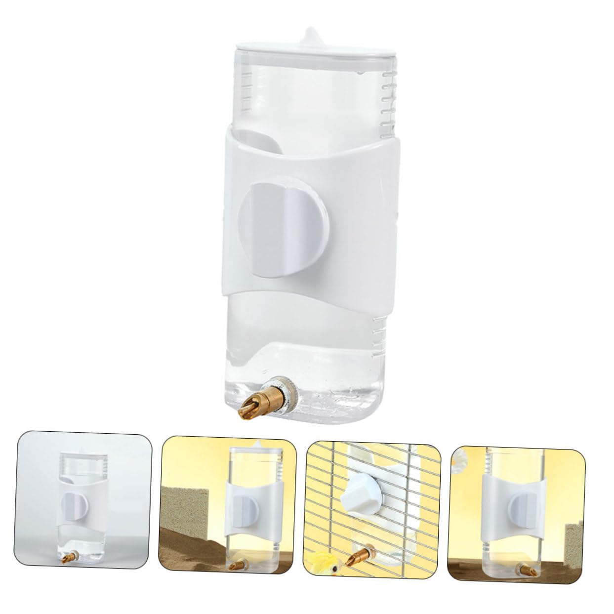 BESPORTBLE 3pezzi Dispenser Automatico Per Uccelli Alimentatore Capacità Per Pappagalli e Colombe Facile Da Utilizzare e Sicuro Accessorio Per Gabbia Uccelli