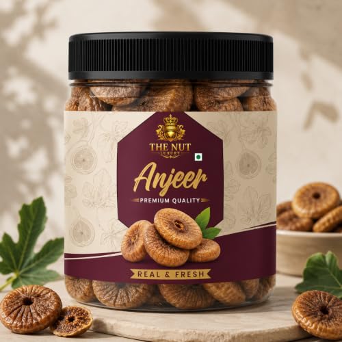 Image of THE NUT LUXURY Premium Dried Afghani Anjeer | Big Size Dry Figs | Immunity Booster Dried Anjeer | Fiber Rich Dry Fruits | Healthy Snack | Naturally Sweet Imported Dry Fruit
