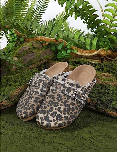 RACHAPE Canvas Loafer Women's Vintage Clogs Flat Slides Slip On Mules Shoes Low Top Backless Casual Sneakers for Walking4