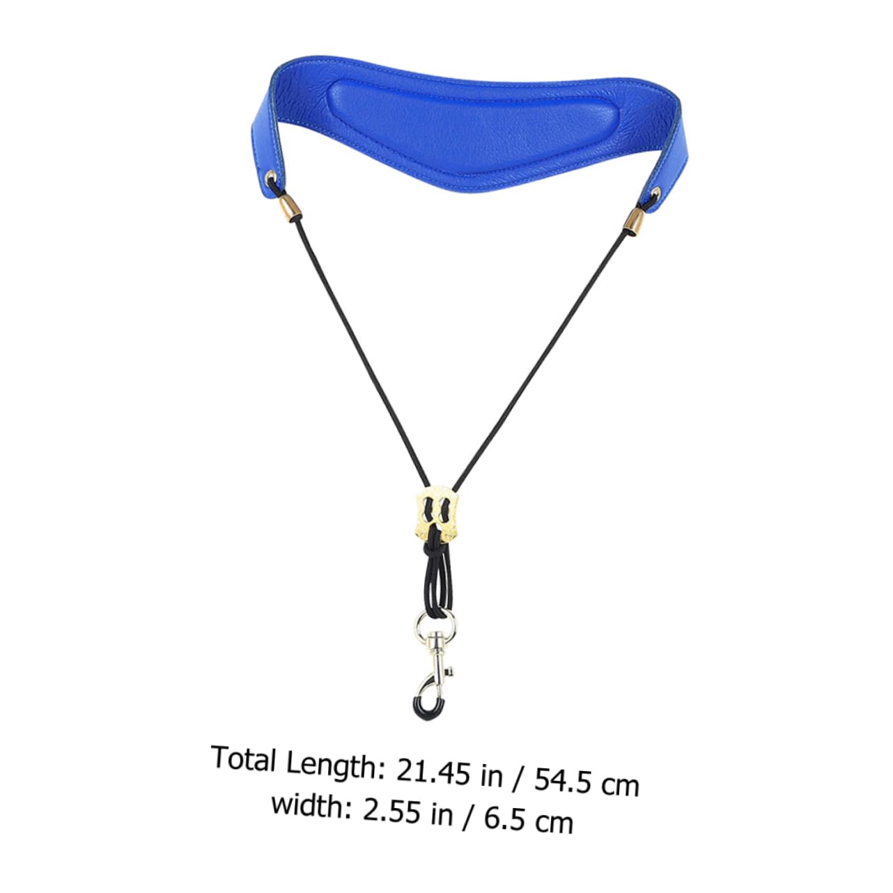 VICASKY 3 pezzi Collari per sassofono in pelle tenore, semplice cinghia per sassofono, resistente, universale, accessori