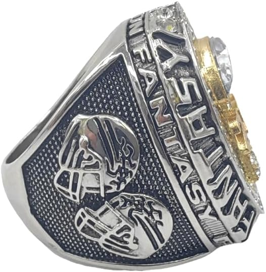 Miniatura 7 de Personaliza el premio del trofeo de los anillos del campeonato de fútbol de fantasía 2023 con collar