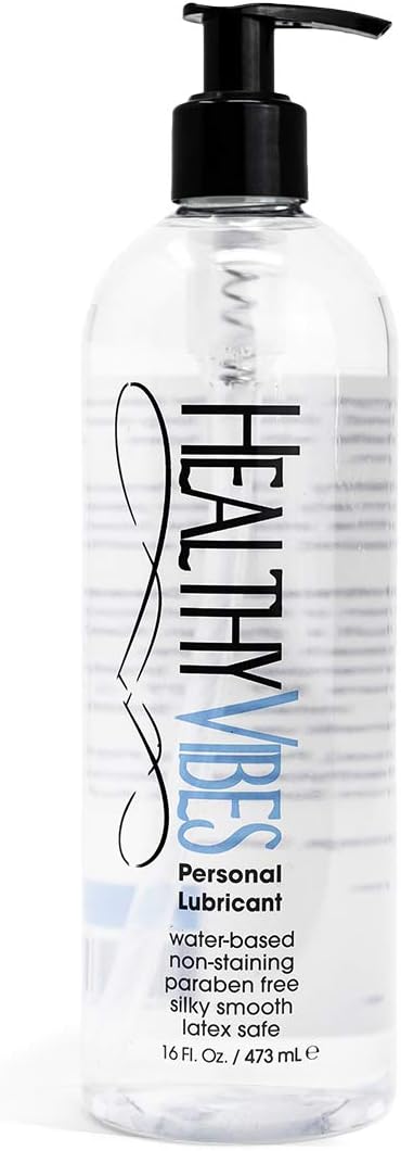 Product image of Water Based Hand Pump Lube 16 oz Long Lasting Easy Clean Sexual Privacy Gel Lubricant Compatible Latex Silicone Sex Toys Couples Men Women Anal Ease Solo Life Personal Lubrification Play