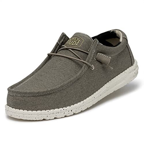 Hey Dude Wally Stretch, MOC Toe Shoes Homme, Beige, 43 EU