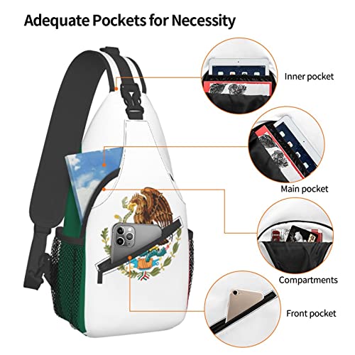Mochila Sling Unisex Color Negro miniatura 5
