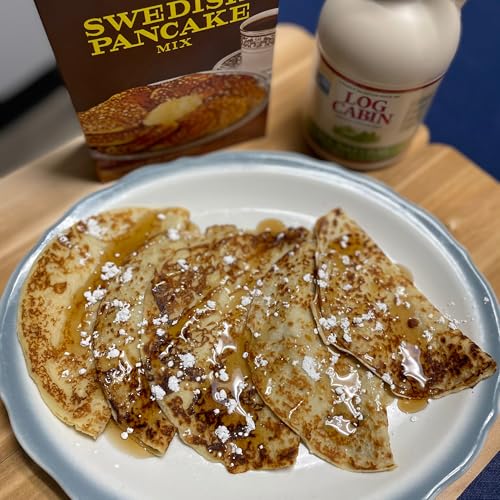 Lund’s Swedish Pancake Mix, Deliciously Thin & Light Pancakes, 12 oz, Traditional Scandinavian Recipe - Easy Mix for Breakfast or Brunch