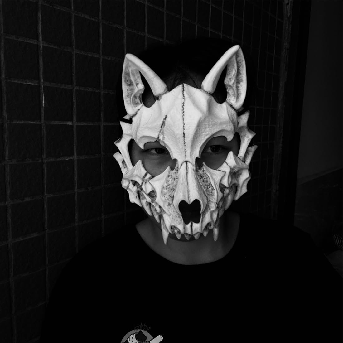 Maschera per Halloween, lupo mannaro, maschera per cosplay, maschera spaventosa, maschera decorativa, costume di Halloween, novità, maschera horror, gioco di ruolo per adulti