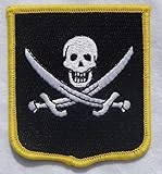 rackham schröder engel & völkers Sehr fein detailliert CALICO RACKHAM, MOTIV PIRAT JACK FLAGGE NAVAL MILITARY PATCH AUFNÄHER ABZEICHEN