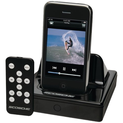 SCOSCHE ipavdoc2 soundVIEW II Station d'accueil audio/vidéo pour iPod et iPhone Noir