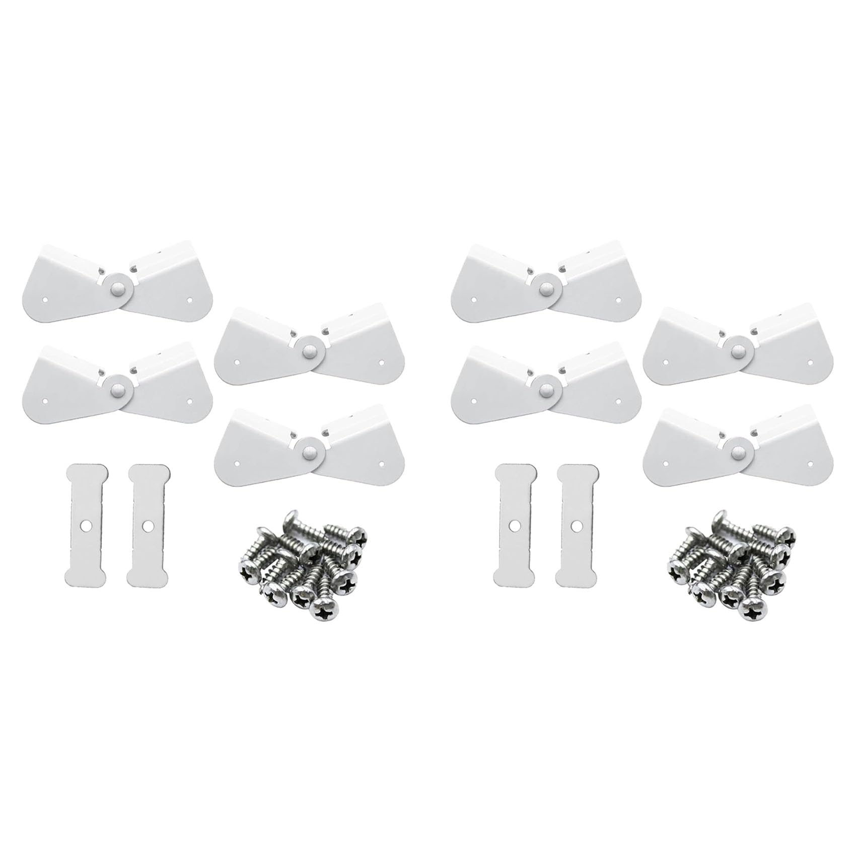 Ctrlzs White 8 Pack Gutter Downspout Extensions Gutter Hinges Downspout Extension For Rectangle Or Square Downspout