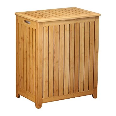 Oceanstar Spa-Style Bamboo Laundry Hamper Cover