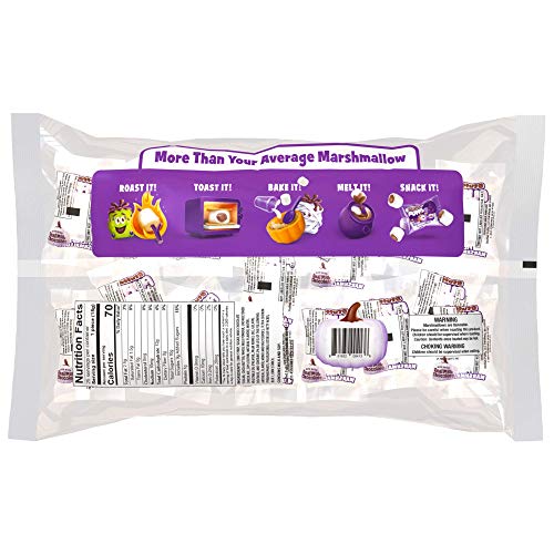 Stuffed Puffs - Halloween Treat Pack, 50 Individually Wrapped Chocolate Filled Marshmallows, Perfect for Trick or Treating, Perfect for S\'mores, 2 bags (25 per bag) (15.88oz each)