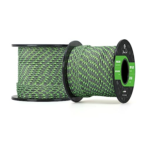 Abma Cord Paracord 100 lbs 2mm 100% Nylon 30M - Venomous, Multi Color-venomous, 30 Meters