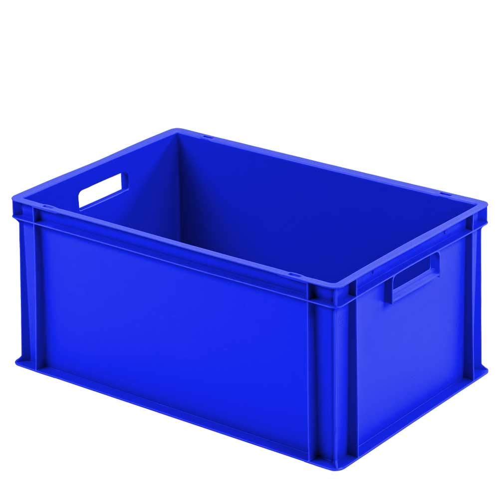 BRB Handwagen mit Kunststoffkasten H 280 mm, LxBxH 1250x640x660 mm, Tragkraft 200 kg (blau)