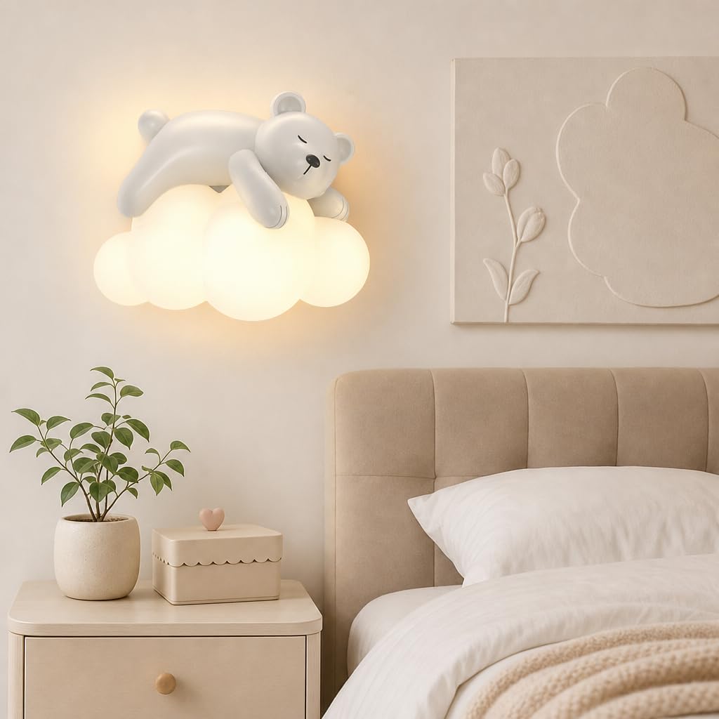 LED Kinderlampe Fernbedienung 3 Helligkeitsmodi Dimmbar Wandleuchte Tiere Innen Dekorative Wandlampe Moderne Tragen Design Cartoon Lampe Wand Acryl Lampenschirm 3 Farbtemperaturen