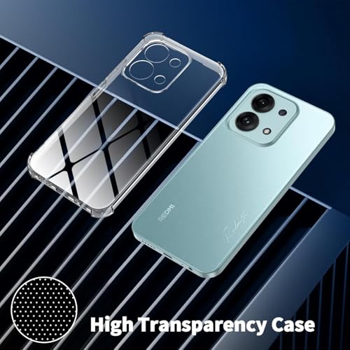 Image of BOXXO Flexible Back Cover for Mi Redmi 15C 5G | Back Cover Transparent Clear Shockproof Case Four Corner Protection | Slim Protective Mobile Phone Cover for Mi Redmi 15C 5G