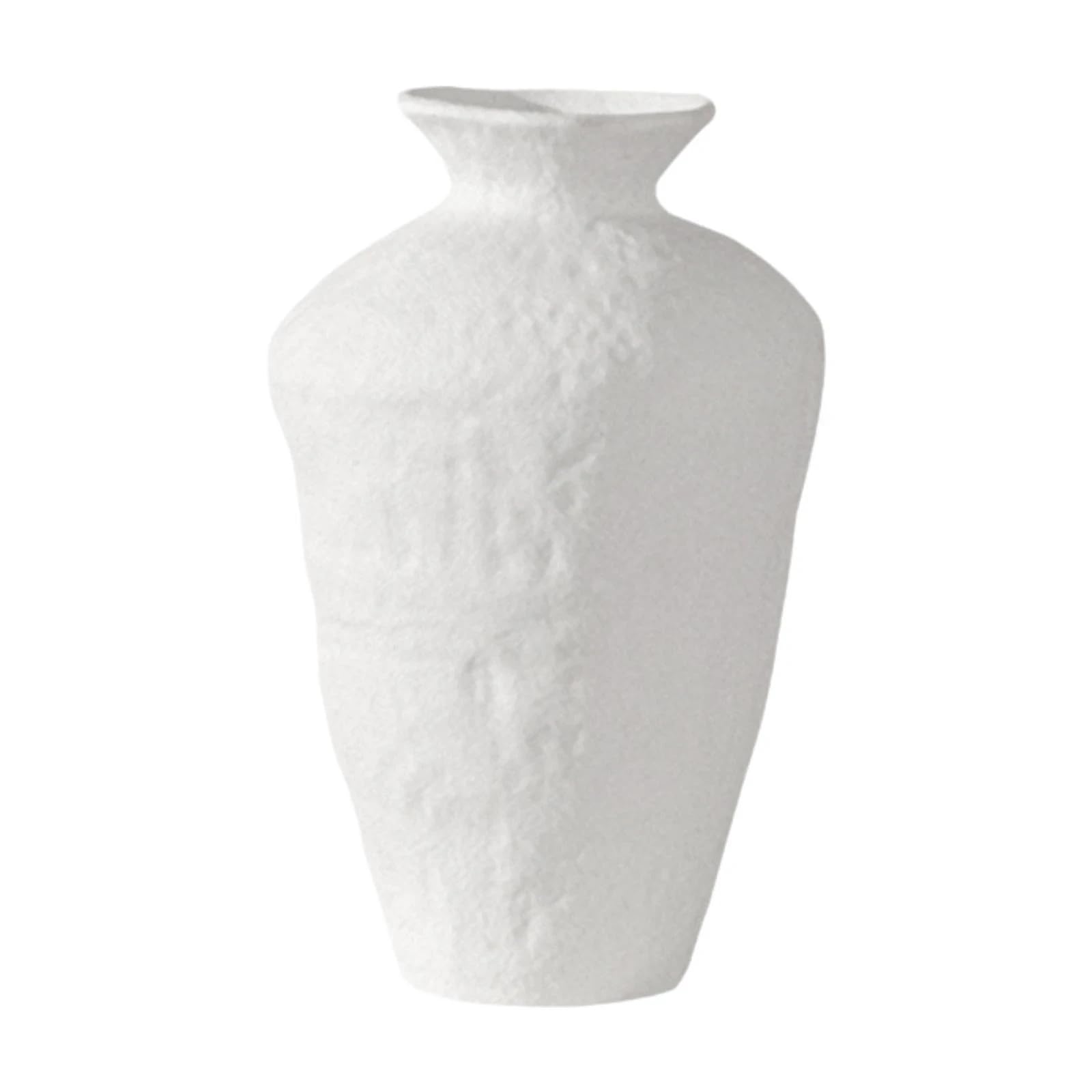 Wswqop Ceramic Flower Vase Art Vase Nordic Style Minimalism Style Decoration Flower Container Holder for Office Table Centerpiece, Style B