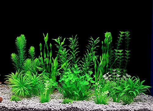 MyLifeUNIT Aquarium Plants, 20 Pack Artificial Fish Tank Plants for Aquarium Decorations (Green) by MyLifeUNIT - Image 5