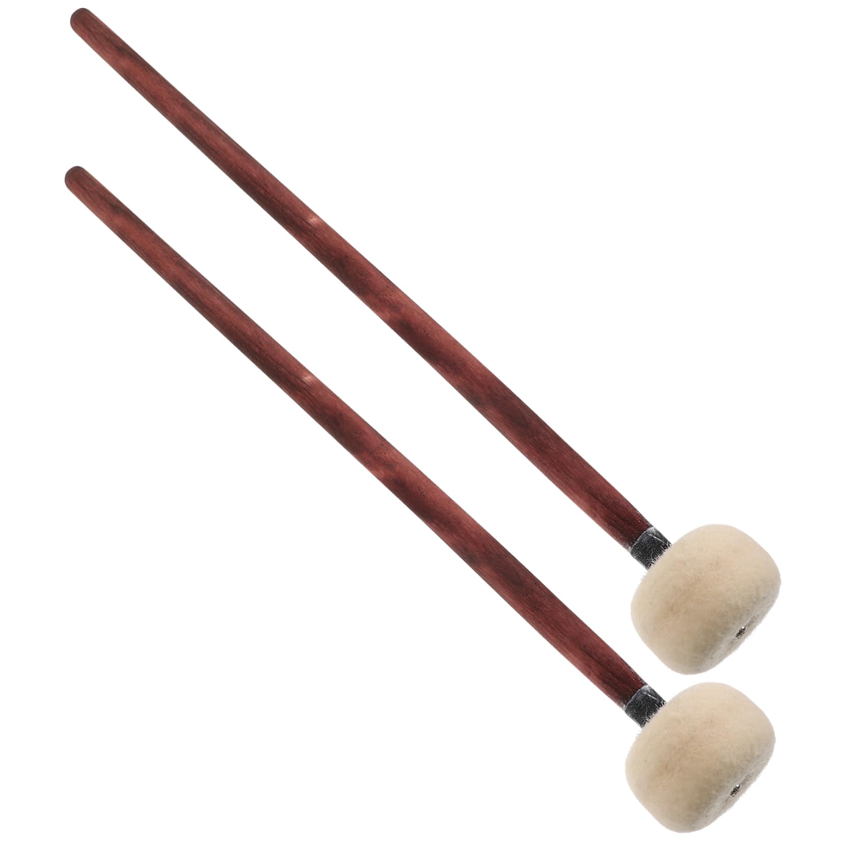 ibasenice 10stücke Holzgriff Schlagzeug Mallet Filzkopf Percussion Drumsticks Für Übung Und Tuning Für Marschtrommeln Und Bassdrums Robust Und Langlebig