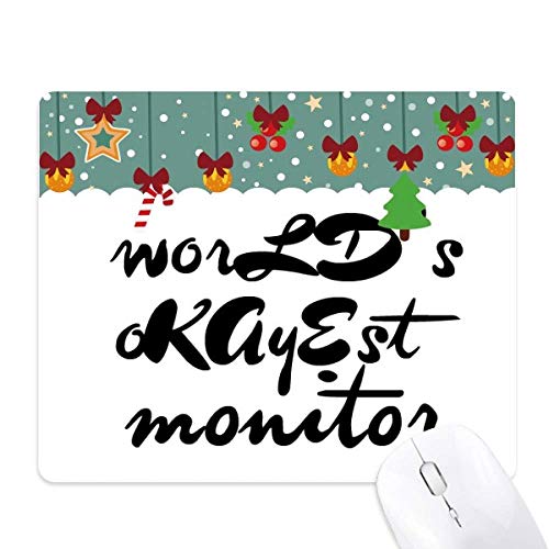 Tapis de souris caoutchouc World's Okayest pour éviter les glissements