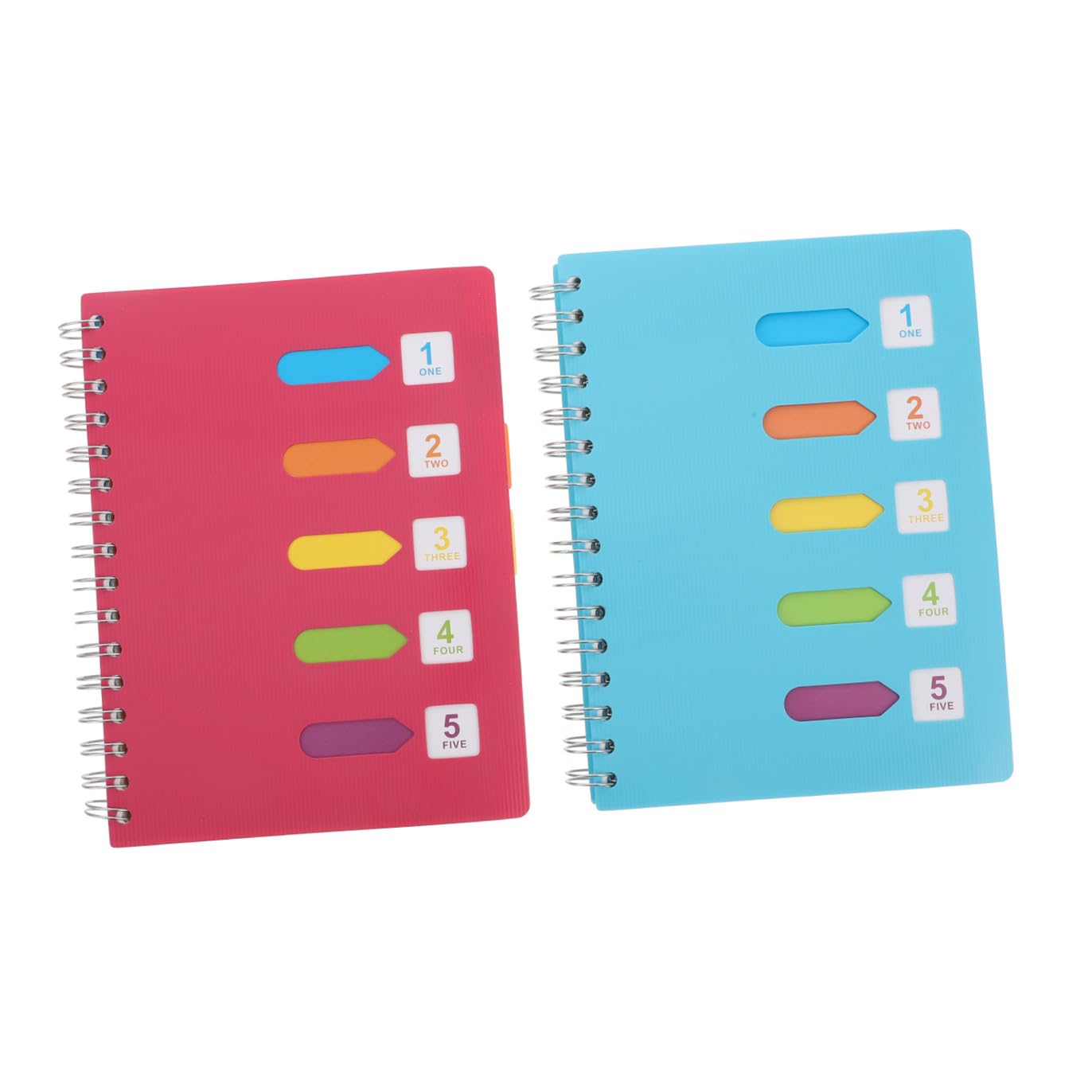 Cuaderno de Notas en Espiral A5, 2 Piezas de Papel para Diario
