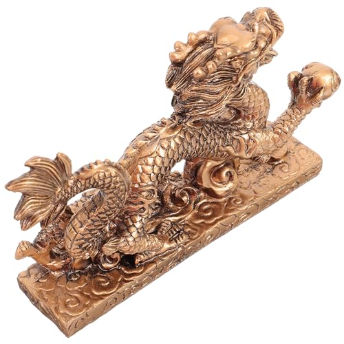 Drago cinese: nella cultura tradizionale cinese, il drago è spesso utilizzato nelle decorazioni portafortuna, indicando salute e longevità, sculture decorative feng shui
