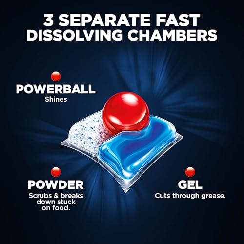 Image of Finish Quantum Dishwasher Pods, No Pre-Rinse Dishwasher Detergent Soap Removes 24HR Dried-On Stain and Grease, Leaving a Virtually Spotless Shine, 22 Count