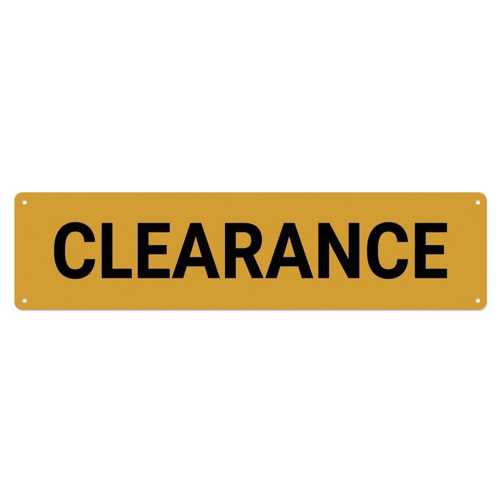 Clearance Final Reductions Today Metal Tin Sign