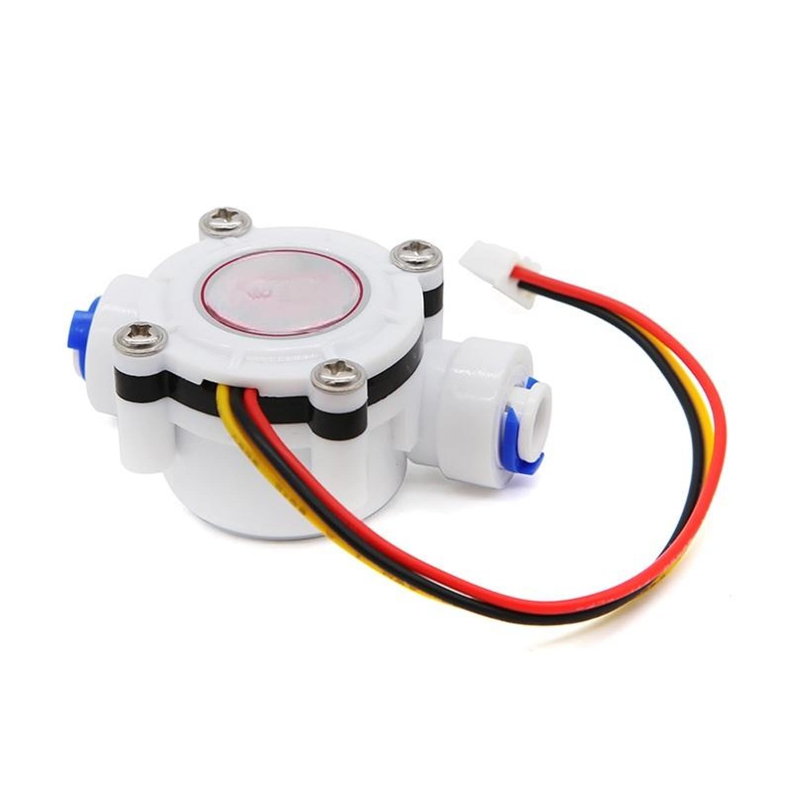 MKHQST Flowmeter 2pcs S402B Liquid Hall Effect Water Flow Sensor 1/8" Quick-Connect For Dispensers And Purifiers