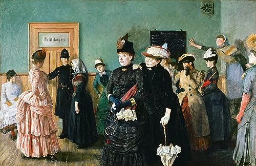 Tableau Albertine Christian Krohg décoration salon affiche impression sur toile 60x90cm
