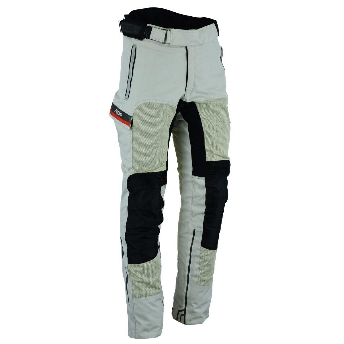 Herren Motorradhose mit Protektoren – wasserdichte Kombihose mit herausnehmbarem Futter,Motorrad Sommer Textil Hose Ventilated
