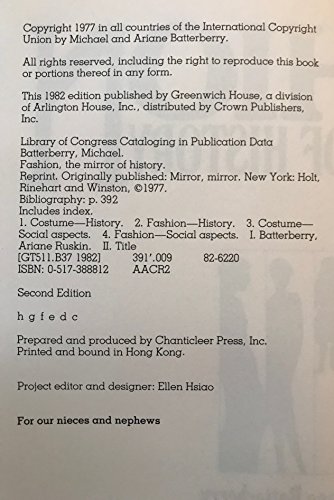 Fashion: The Mirror of History 0517388812 Book Cover