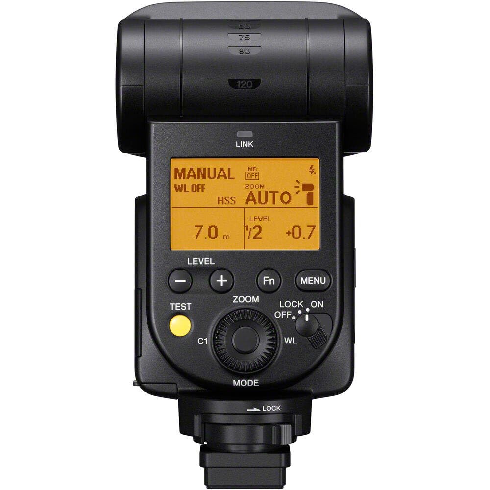 Sony HVL-F60RM2 Flash esterno con controllo radio wireless ( Flash multiplo, ad alta velocità, 10 BPS, dimmerabile in modo continuo, Quick Shift Bounce, ideale per i modelli Sony Alpha e FX)