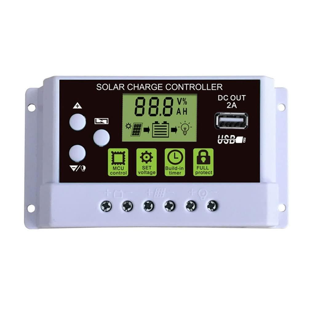 10A / 20A / 30A Solar Panel Intelligent Regulator Renewable Energy Controller Solar Controller for W/Data Memory Func Regulator Lithium Weatherproof