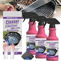 Fast-Acting Heavy Duty Grill Degreaser Spray, Bbq Grill Cleaner,Grill Cleaner For Outdoor Grills, All Purpose Heavy Duty Cleaner for Burnt Food & Grease