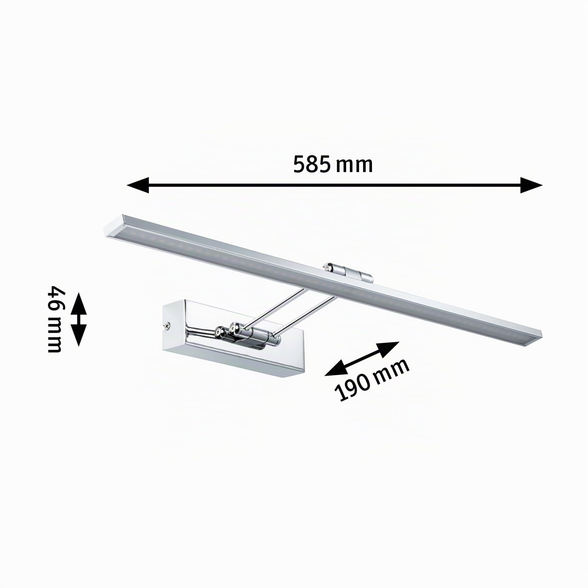 Paulmann 99890 Galeria LED Bilderleuchte Beam Sixty 11W Chrom 230V Metall