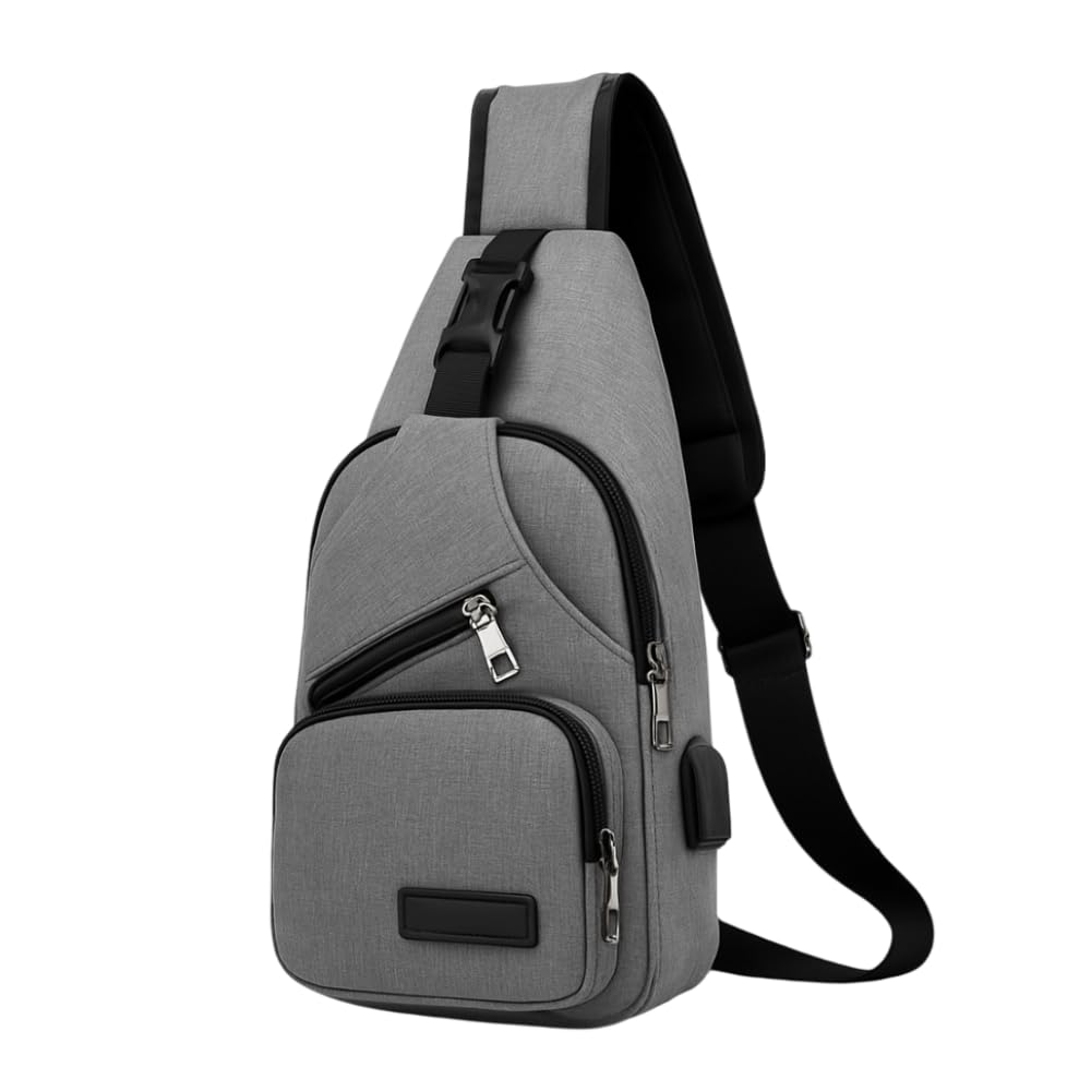 Mochila Transversal Unissex com Porta USB, Bolsos Múltiplos, Impermeável, Disponível em Azul, Preto e Cinza em promoção! Veja a oferta e mais achadinhos de Bolsas 3 Hoje é o melhor dia para comprar Mochila Transversal Unissex com Porta USB, Bolsos Múltiplos, Impermeável, Disponível em Azul, Preto e Cinza com aquele preço maroto! Promoção! Aproveite a oferta! 3