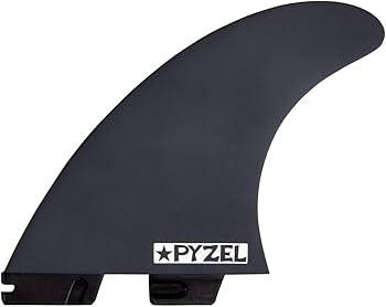 Amazon.com : FCS II Pyzel Thruster Tri Fin Set - Black/White - L