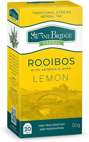 Stone Bridge Herbal Rooibos with Artemisia Afra - Lemon 20 tea bags