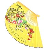 Élégance culturelle : magnifiquement conçu avec des éléments chinois traditionnels, ajoutant une touche d'élégance culturelle à n'importe quel espace, éventail tropical, éventails en soie dansants