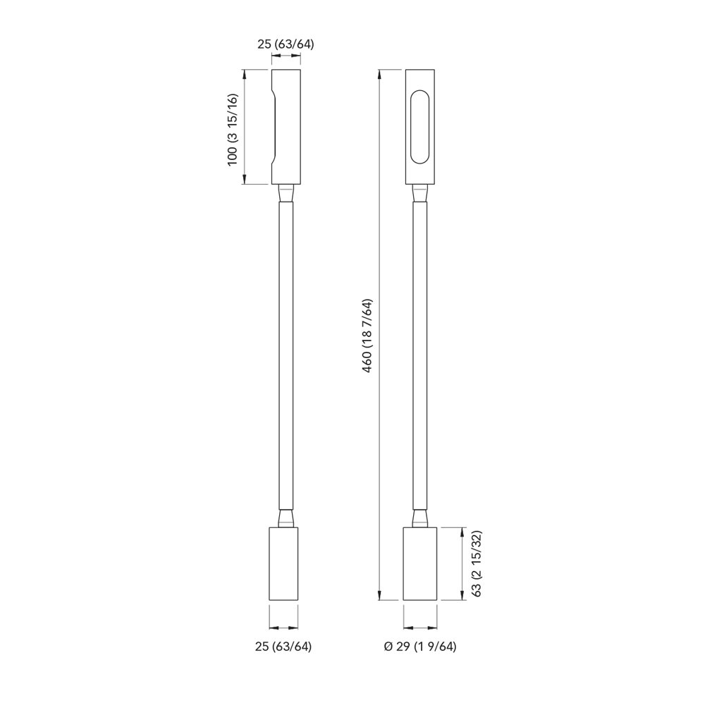 QUICK Califfa 12/24 V, Switchable Between Daylight/Red Light LED Wall Light with and without Leather Cover