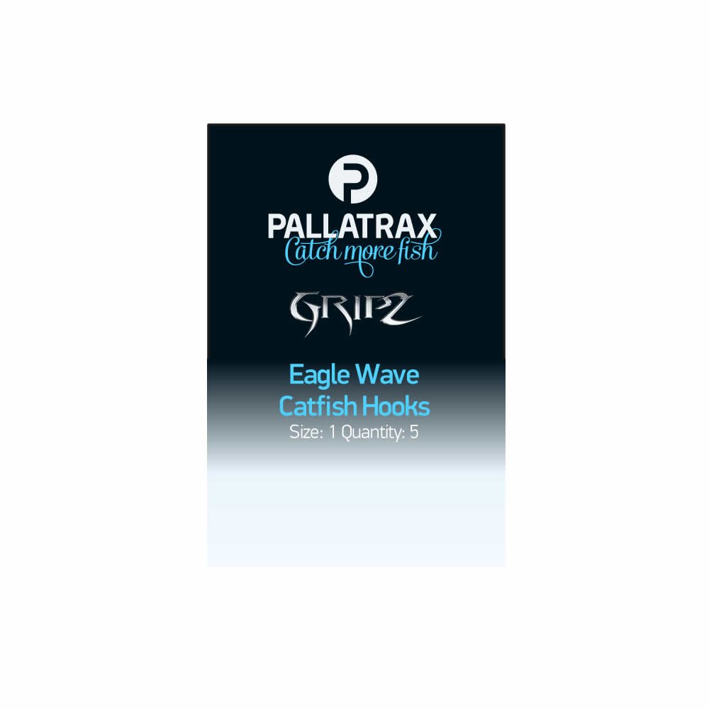 Pallatrax Gripz Eagle Wave Catfish Fishing Hooks - Award Winning Fishing Hooks