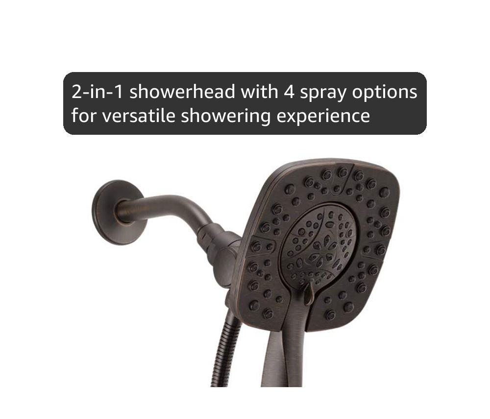 Delta Faucet Ashlyn 17 Series Dual-Function Shower Trim Kit with 2